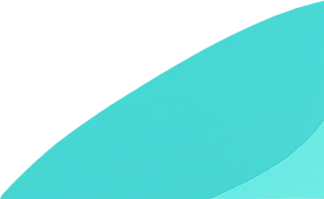Abstract teal shapes against a black background, creating a modern design suitable for a dental website.